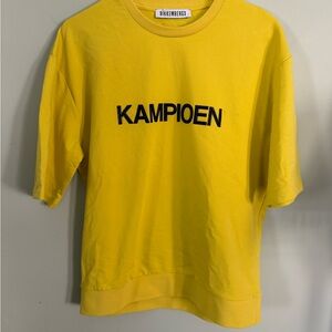 Bikkembergs Kids Bright Yellow Kampioen Tee